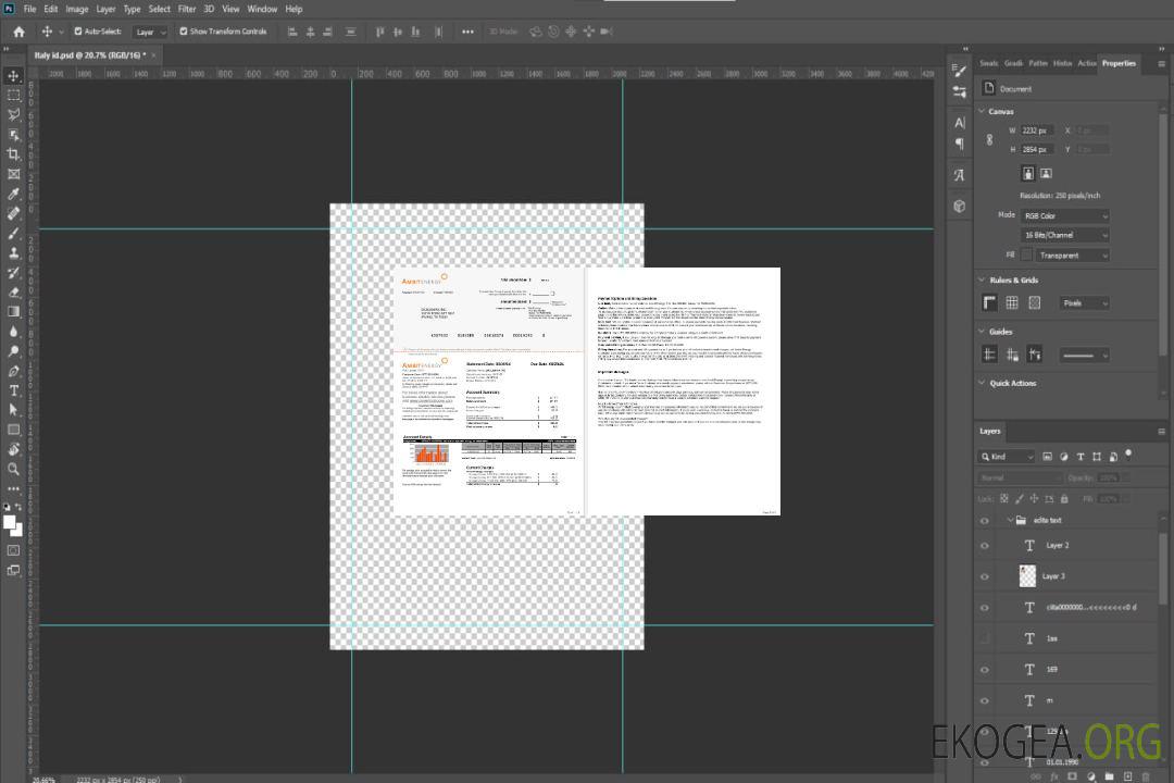 Modèle Word et PDF de facture de services publics d'entreprise Ambit Energy aux États-Unis 1-2 template